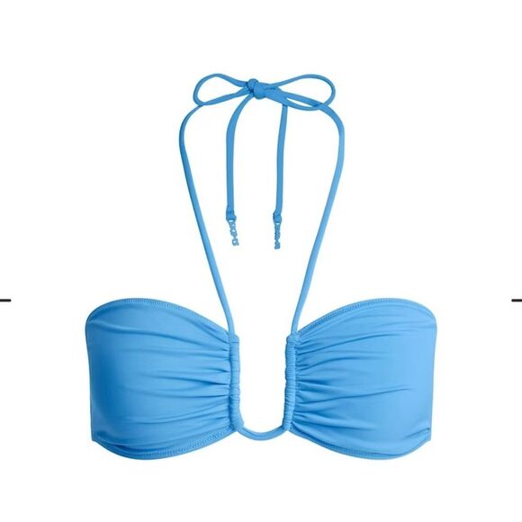 SKIMS NWT signature swim U wire halter top S - Picture 1 of 9